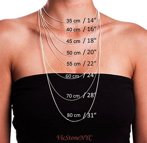 cartier necklace size guide